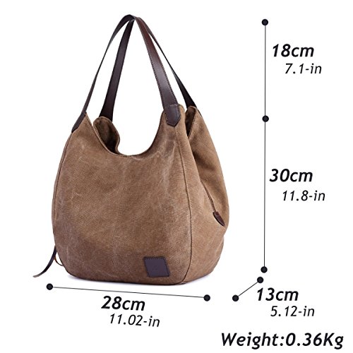 Women/'s Large Travel Shopping Bag Lady Canvas Shoulder Bags Tote Purse Crossbody